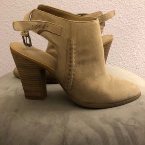 || Tan Suede Booties ||